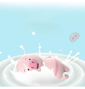 LILO - Piggy Tongue Vibrating Egg (Battery - Pink)